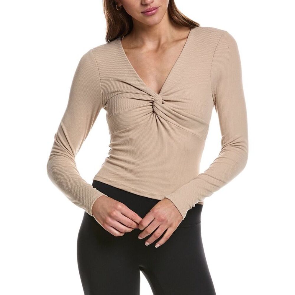 Marion Womens  Deep V-Neck Crop Top